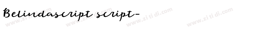 Belindascript script字体转换 Belindascript script字体转换